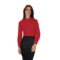 Рубашка женская с длинным рукавом Heritage LSL/women темно-красный L