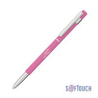 Ручка шариковая "Star", покрытие soft touch розовый