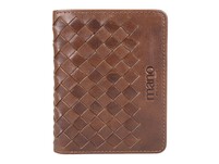 Портмоне для кредитных карт Mano "Don Luca", натуральная кожа в коньячном цвете, 8,5 х 11 см