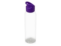 Бутылка для воды "Plain" 630 мл, прозрачный/фиолетовый