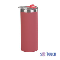 Термостакан "Хилтон", покрытие soft touch, 0,48 л. красный