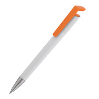 Ручка шариковая "Chuck" белый с оранжевым