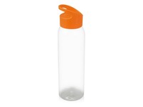 Бутылка для воды "Plain" 630 мл, прозрачный/оранжевый