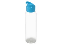Бутылка для воды "Plain" 630 мл, прозрачный/голубой