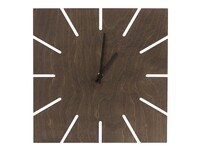 Часы деревянные "Лулу" квадратные, 28 см, шоколадный