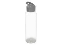Бутылка для воды "Plain" 630 мл, прозрачный/серый