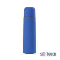 Термос "Крит", покрытие soft touch, 0,5 л. синий