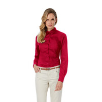 Рубашка женская с длинным рукавом Sharp LSL/women темно-красный S