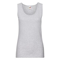 Майка женская "Lady-Fit Valueweight Vest", серо-лиловый_XS, 100% х/б, 160 г/м2
