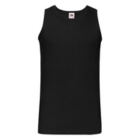 Майка мужская "Athletic Vest", черный_S, 100% х/б, 160 г/м2