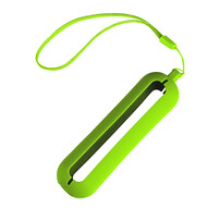 Обложка с ланъярдом к зарядному устройству "Seashell-1", светло-зеленый,силикон