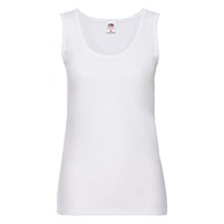 Майка женская "Lady-Fit Valueweight Vest", белый_XS, 100% х/б, 160 г/м2