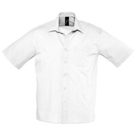 Рубашка"Bristol", белый_2XL, 65% полиэстер, 35% хлопок, 105г/м2