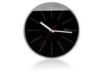Часы настенные «Де-Мойн», черный/серебристый (Р)