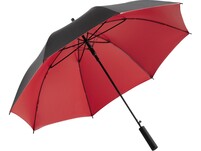 Зонт-трость «Double face», черный/красный